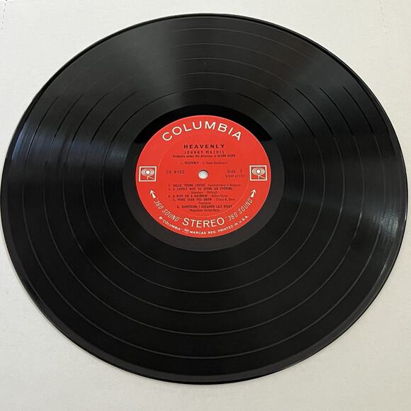 Johnny Mathis Heavenly Vinyl LP 1959 Columbia 2 Eye CS 8152 - Picture 4 of 7